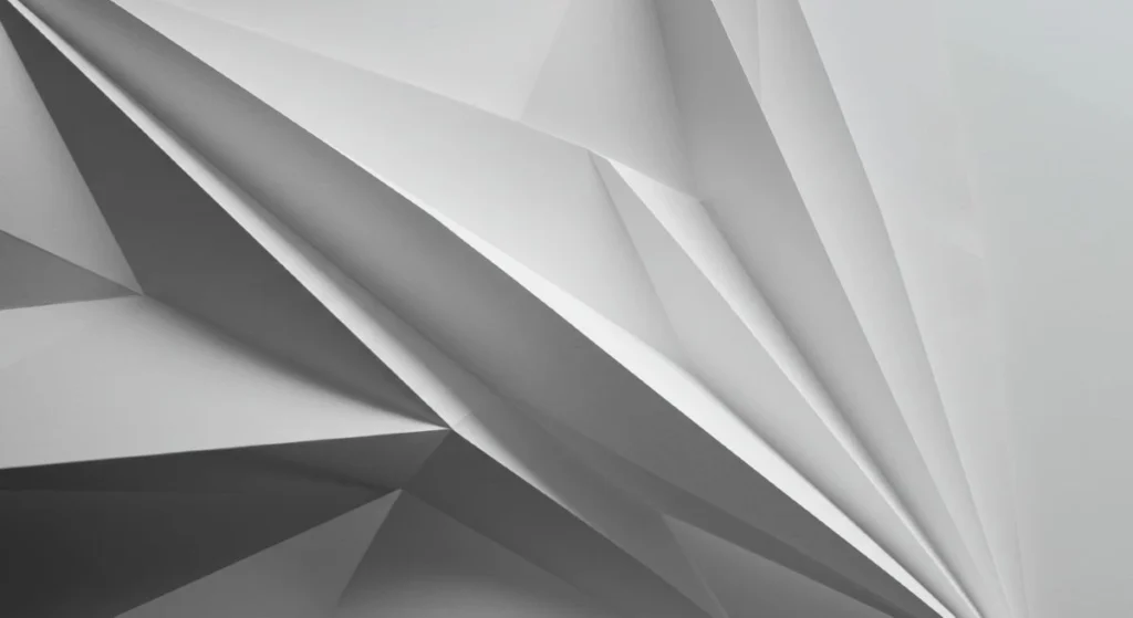 Abstract geometric composition with sharp, angular planes representing precision in engineering design.