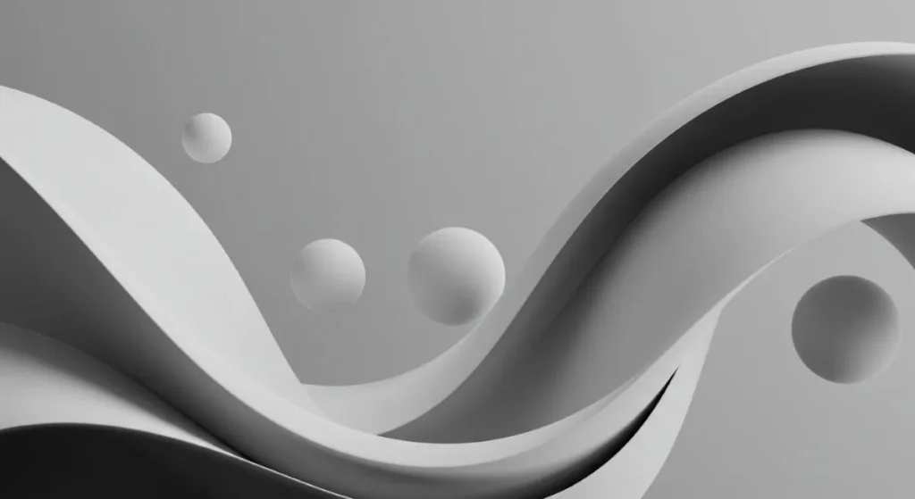 3D shapes symbolizing creative home interior design services