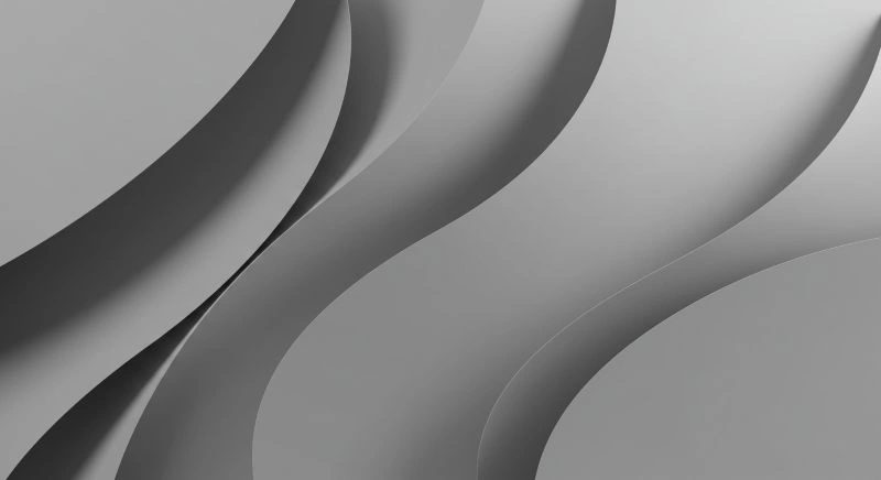 Modern office background with abstract grey curves, representing business development and innovation