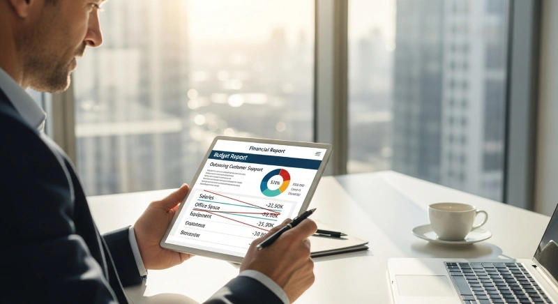 A strategic partnership manager presenting partnership opportunities during a business meeting, showcasing the importance of strategic partnerships.